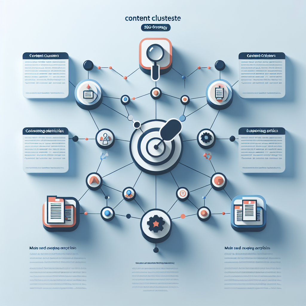 Схема контент-кластеру для покращення SEO стратегії.